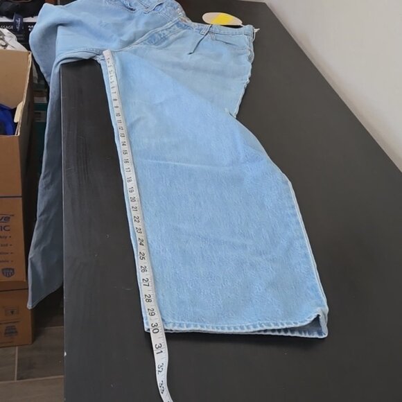 Snacks by Mother The Pleated Fun Dip Puddle Just a Nibble Straight Jeans Size 27 - Picture 15 of 15